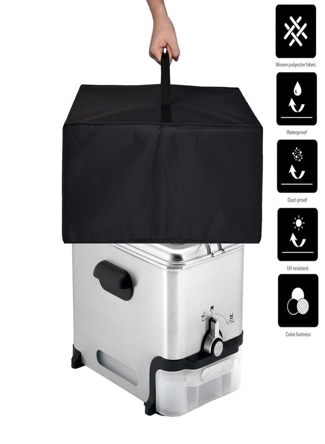 AF-WAN Deep Fryer Cover,Waterproof Heat-resistant,Compatible With T-fal 3.5L Oil Filtration FR702D51 Stainless Steel Deep Fryer(Black) - Image 2
